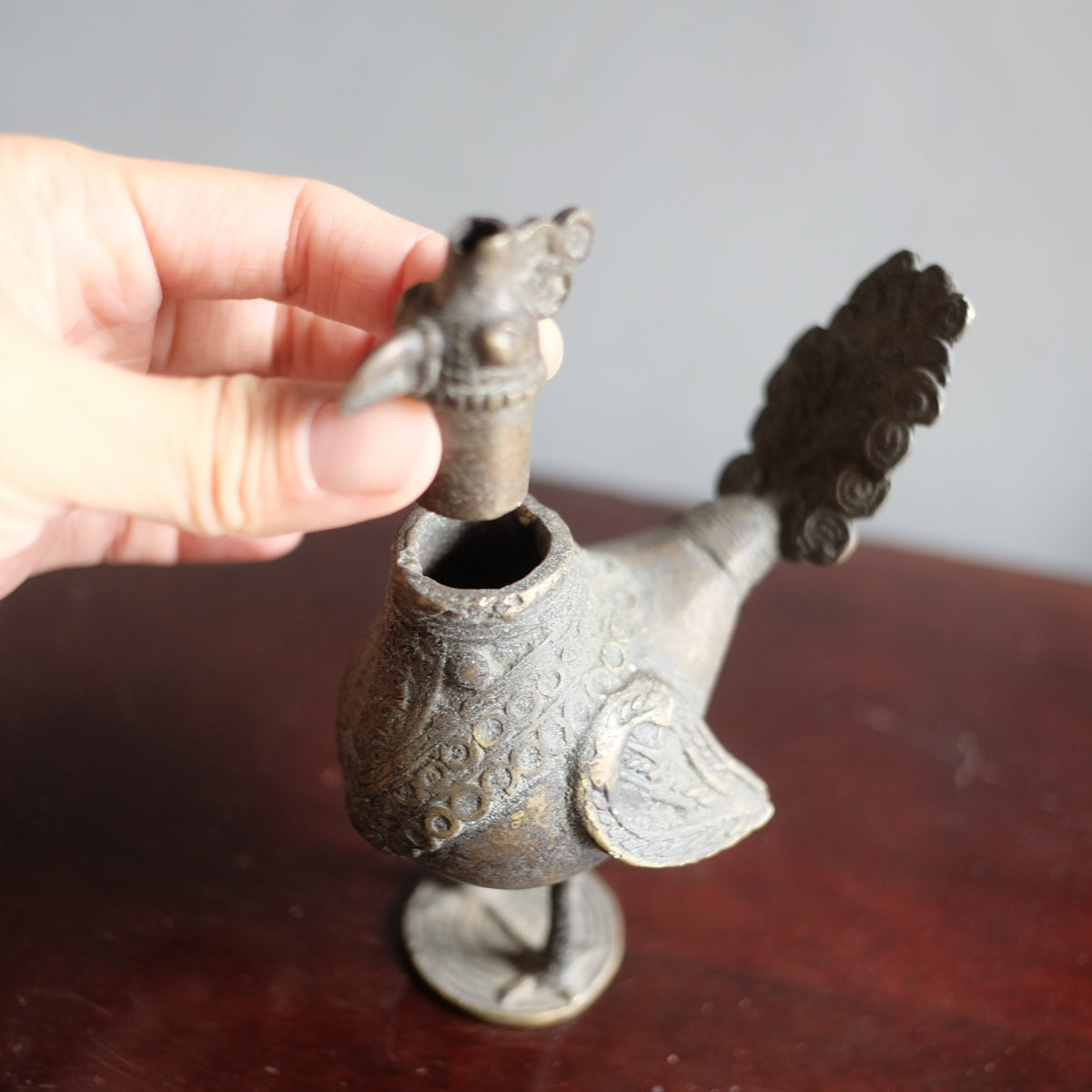 Peacock Oil Lamp 真鍮 オイルランプ