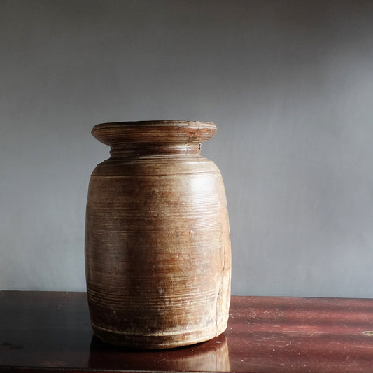 Wooden Pot  木製壺L